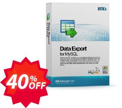 EMS Data Export for MySQL, Business + 2 Year Maintenance Coupon code 40% discount 