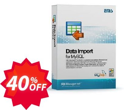 EMS Data Import for MySQL, Business + Yearly Maintenance Coupon code 40% discount 