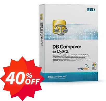 EMS DB Comparer for MySQL, Business + Yearly Maintenance Coupon code 40% discount 