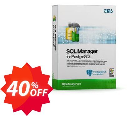 EMS SQL Manager for PostgreSQL, Business + Yearly Maintenance Coupon code 40% discount 