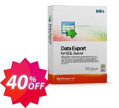 EMS Data Export for SQL Server, Business + Yearly Maintenance Coupon code 40% discount 