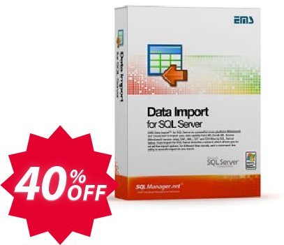 EMS Data Import for SQL Server, Business + Yearly Maintenance Coupon code 40% discount 