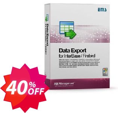 EMS Data Export for InterBase/Firebird, Business + Yearly Maintenance Coupon code 40% discount 