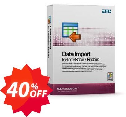 EMS Data Import for InterBase/Firebird, Business + Yearly Maintenance Coupon code 40% discount 