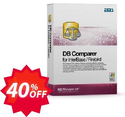 EMS DB Comparer for InterBase/Firebird, Business + Yearly Maintenance Coupon code 40% discount 