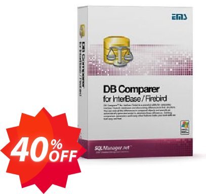 EMS DB Comparer for InterBase/Firebird, Business + Yearly Maintenance Coupon code 40% discount 