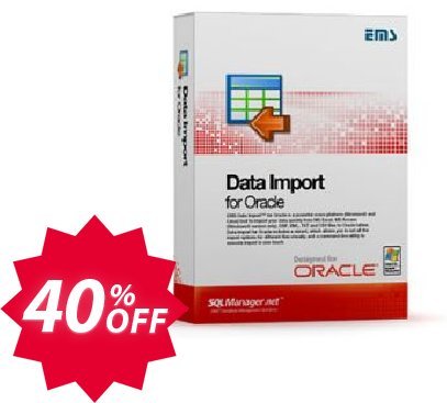 EMS Data Import for Oracle, Business + Yearly Maintenance Coupon code 40% discount 