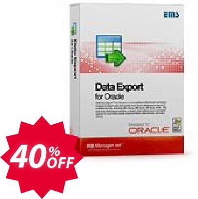 EMS Data Export for Oracle, Business + Yearly Maintenance Coupon code 40% discount 