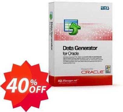 EMS Data Generator for Oracle, Business + Yearly Maintenance Coupon code 40% discount 