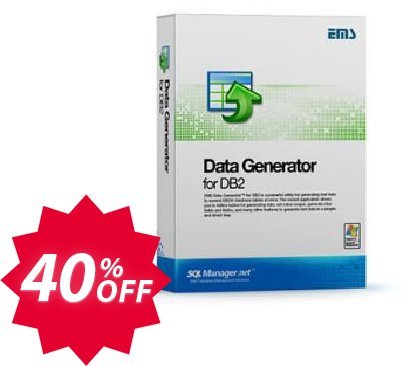 EMS Data Generator for DB2, Business + Yearly Maintenance Coupon code 40% discount 