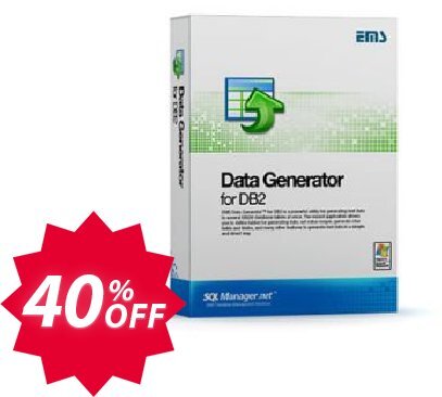 EMS Data Generator for DB2, Business + Yearly Maintenance Coupon code 40% discount 