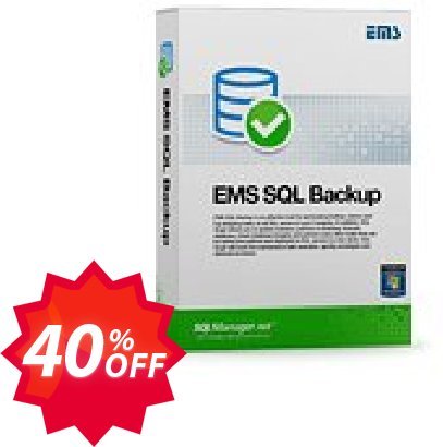 EMS SQL Backup for SQL Server, Business + Yearly Maintenance Coupon code 40% discount 