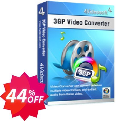 4Videosoft 3GP Video Converter Coupon code 44% discount 