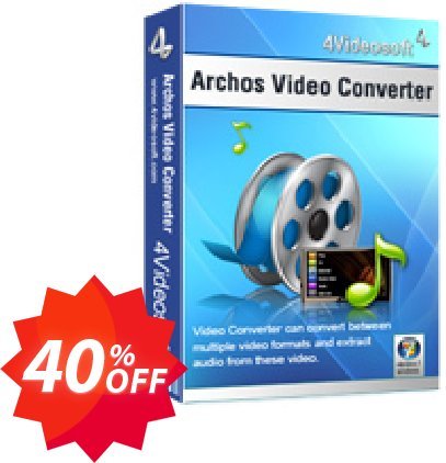 4Videosoft Archos Video Converter Coupon code 40% discount 