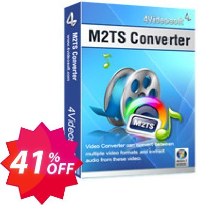 4Videosoft M2TS Converter Coupon code 41% discount 