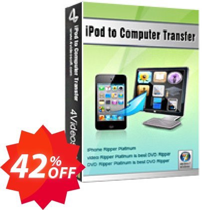 4Videosoft iPod to Computer Transfer Coupon code 42% discount 