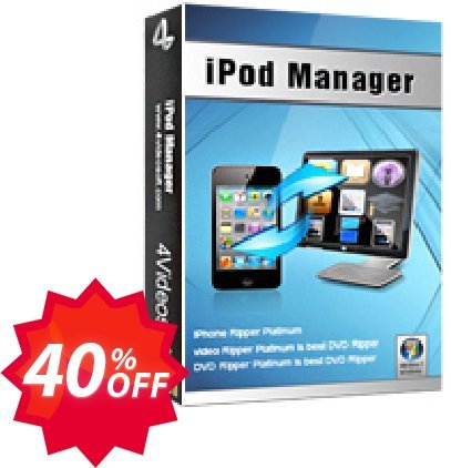 4Videosoft iPod Manager Coupon code 40% discount 