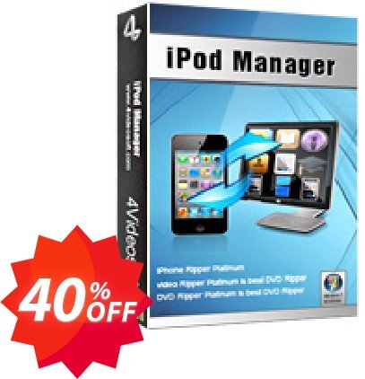 4Videosoft iPod Manager Coupon code 40% discount 