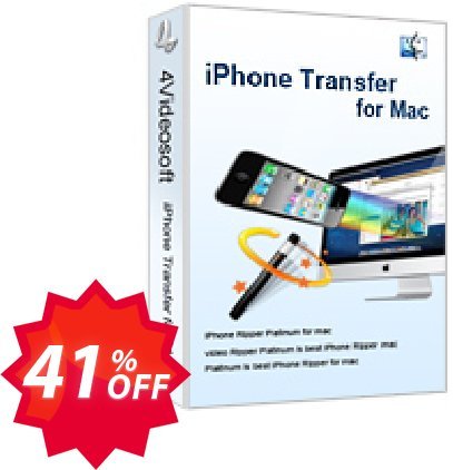 4Videosoft iPhone Transfer for MAC Coupon code 41% discount 