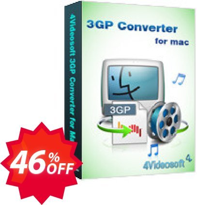 4Videosoft 3GP Converter for MAC Coupon code 46% discount 