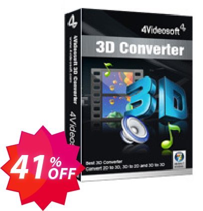 4Videosoft 3D Converter Coupon code 41% discount 