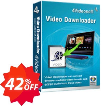 4Videosoft Video Downloader Coupon code 42% discount 