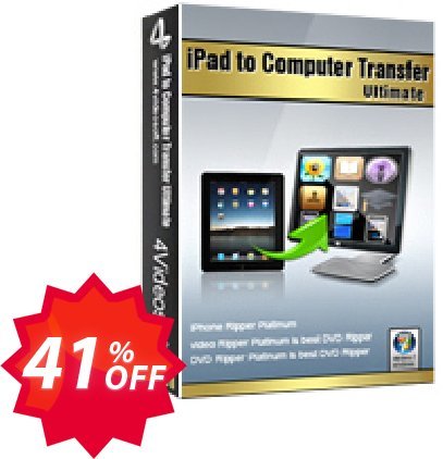 4Videosoft iPad to Computer Transfer Ultimate Coupon code 41% discount 
