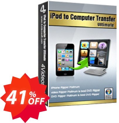 4Videosoft iPod to Computer Transfer Ultimate Coupon code 41% discount 