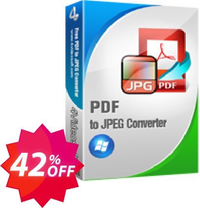 4Videosoft PDF to JPEG Converter Coupon code 42% discount 