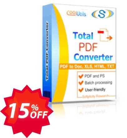 Coolutils Total PDF Converter, Site Plan  Coupon code 15% discount 