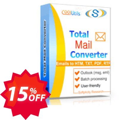 Coolutils Total Mail Converter, Site Plan  Coupon code 15% discount 