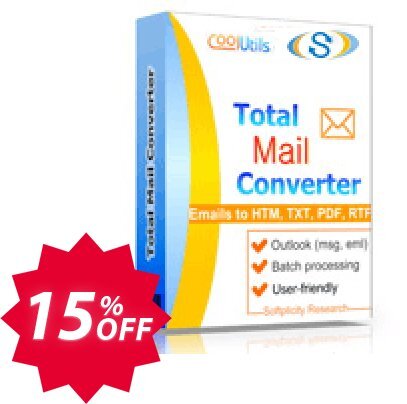 Coolutils Total Mail Converter, Site Plan  Coupon code 15% discount 