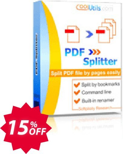 Coolutils PDF Splitter Pro Coupon code 15% discount 