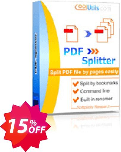 Coolutils PDF Splitter Pro Coupon code 15% discount 