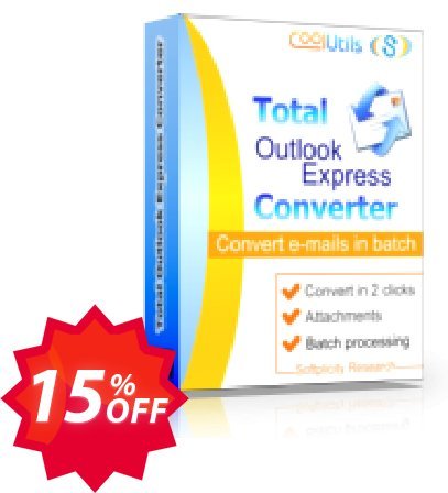 Coolutils Total Outlook Express Converter Coupon code 15% discount 