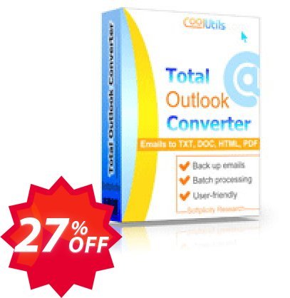 Coolutils Total Outlook Converter, Site Plan  Coupon code 27% discount 