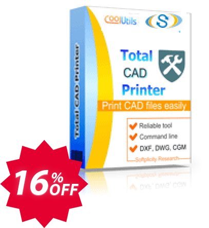 Coolutils Total CAD Printer Coupon code 16% discount 