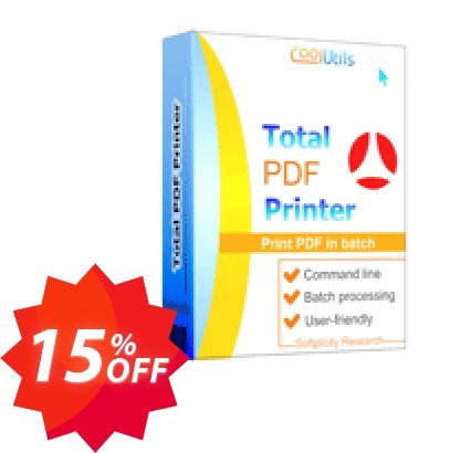 Coolutils Total PDF Printer Pro Coupon code 15% discount 