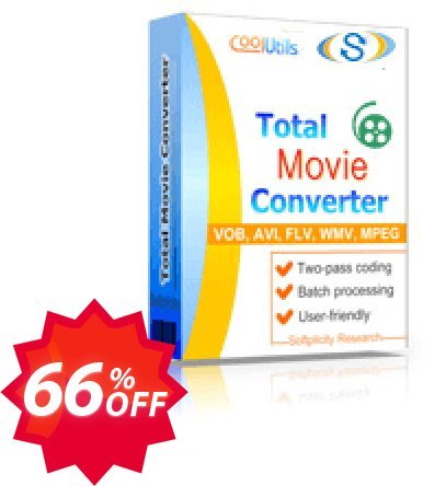 Coolutils Total Movie Converter Coupon code 66% discount 