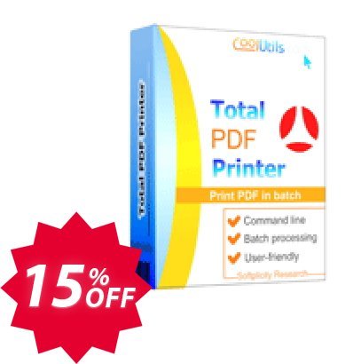 Coolutils Total PDF Printer Coupon code 15% discount 