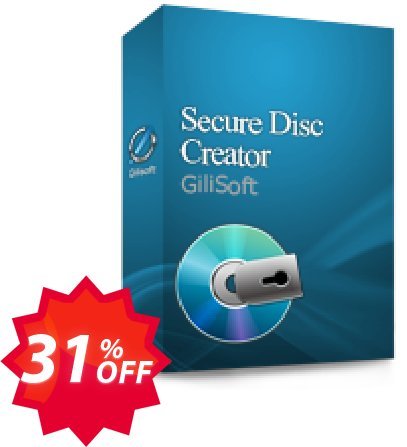 GiliSoft Secure Disc Creator Lifetime Coupon code 31% discount 