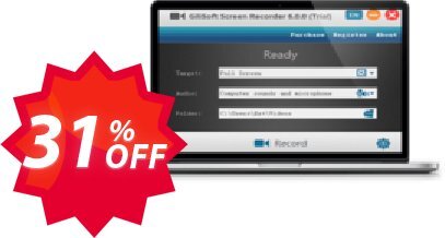 GiliSoft Screen Recorder Coupon code 31% discount 