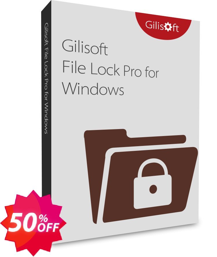 GiliSoft File Lock Pro Lifetime, for 3 PCs  Coupon code 50% discount 