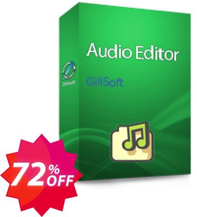GiliSoft Audio Editor - Lifetime/3 PC Coupon code 72% discount 