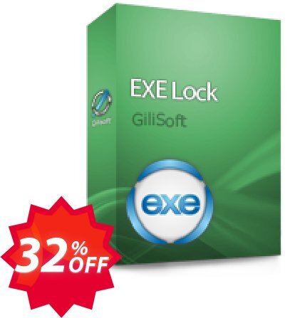 GiliSoft EXE Lock - 3 PC/Lifetime Coupon code 32% discount 