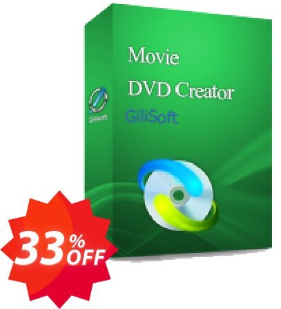 GiliSoft Movie DVD Creator Coupon code 33% discount 