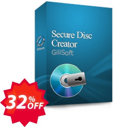 Gilisoft Secure Disc Creator Coupon code 32% discount 