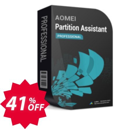 AOMEI Partition Assistant Pro + Lifetime Upgrade Coupon code 41% discount 