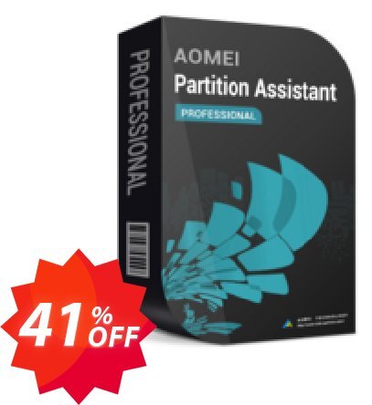 AOMEI Partition Assistant Pro + Lifetime Upgrade Coupon code 41% discount 