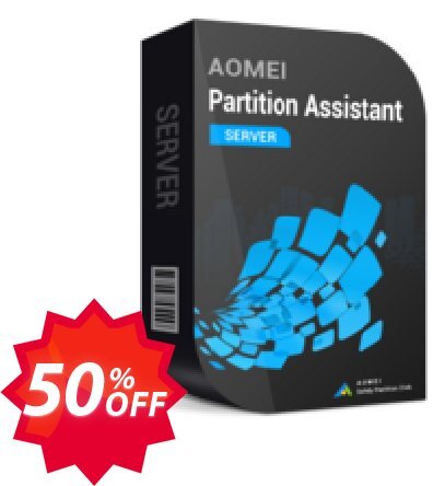 AOMEI Partition Assistant Server + Lifetime Upgrade Coupon code 50% discount 